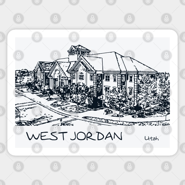 West Jordan - Utah Sticker by Lakeric